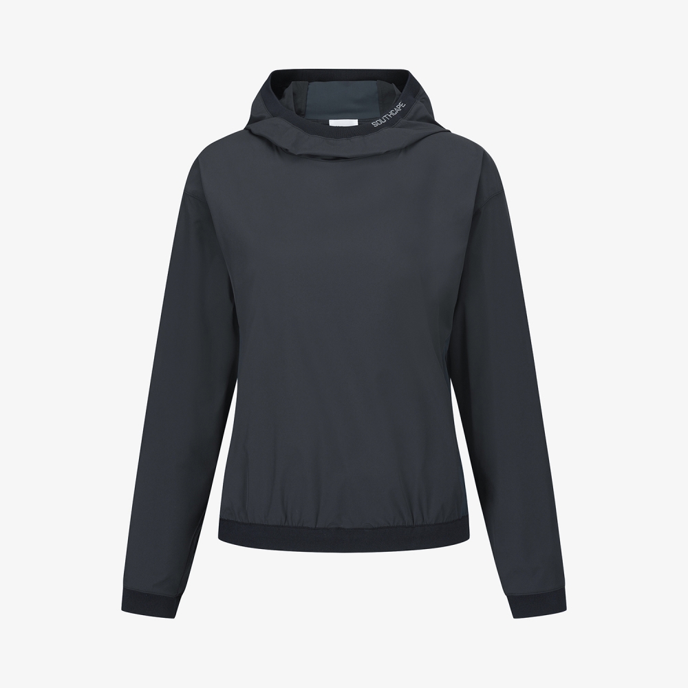 여성 사우스크로스 하이넥 후드 아노락_다크 그레이