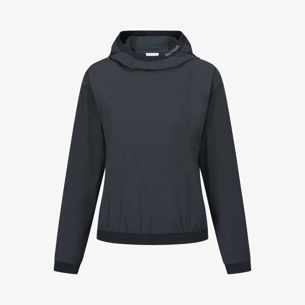 여성 사우스크로스 하이넥 후드 아노락_다크 그레이