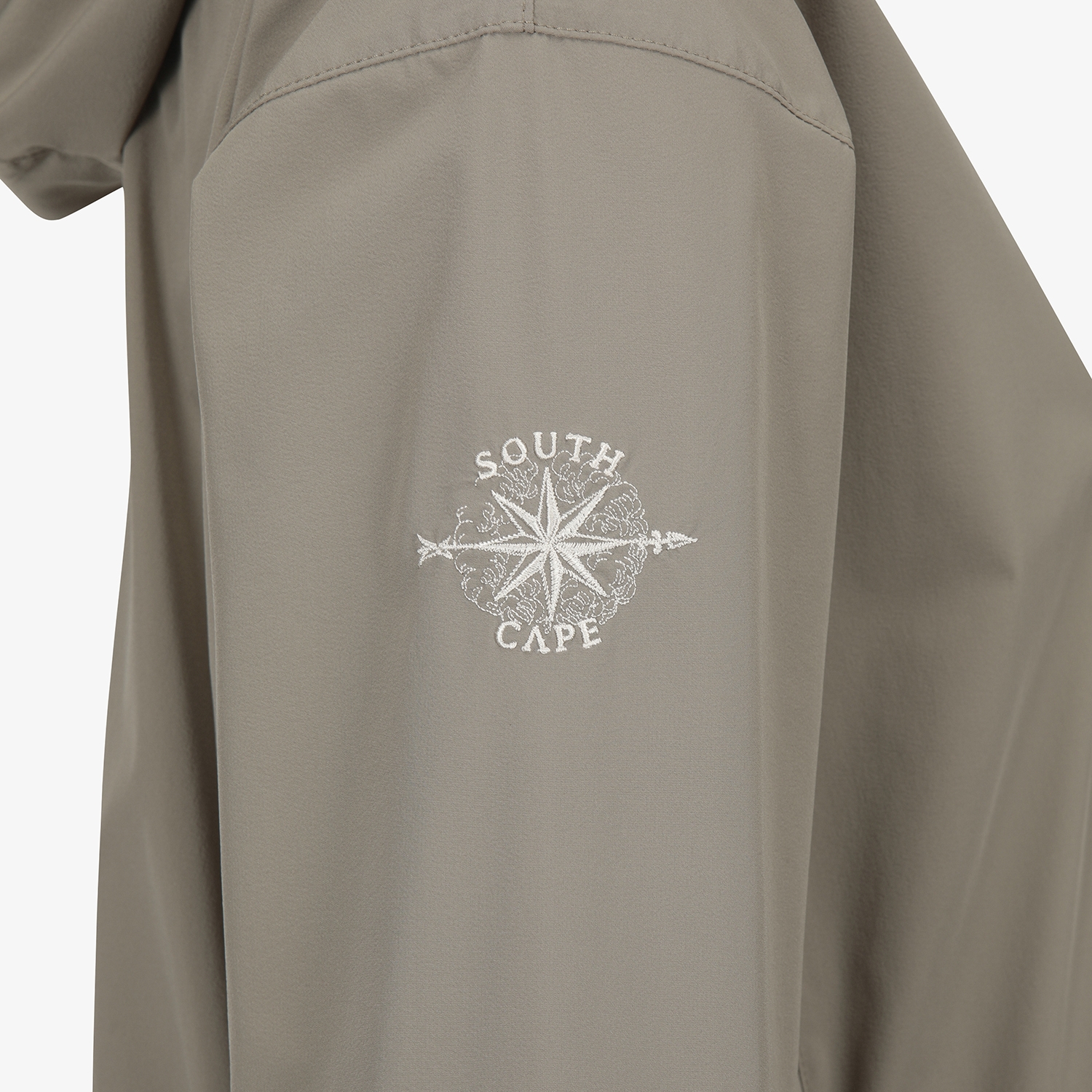 여성 사우스크로스 하이넥 후드 아노락_카키 베이지