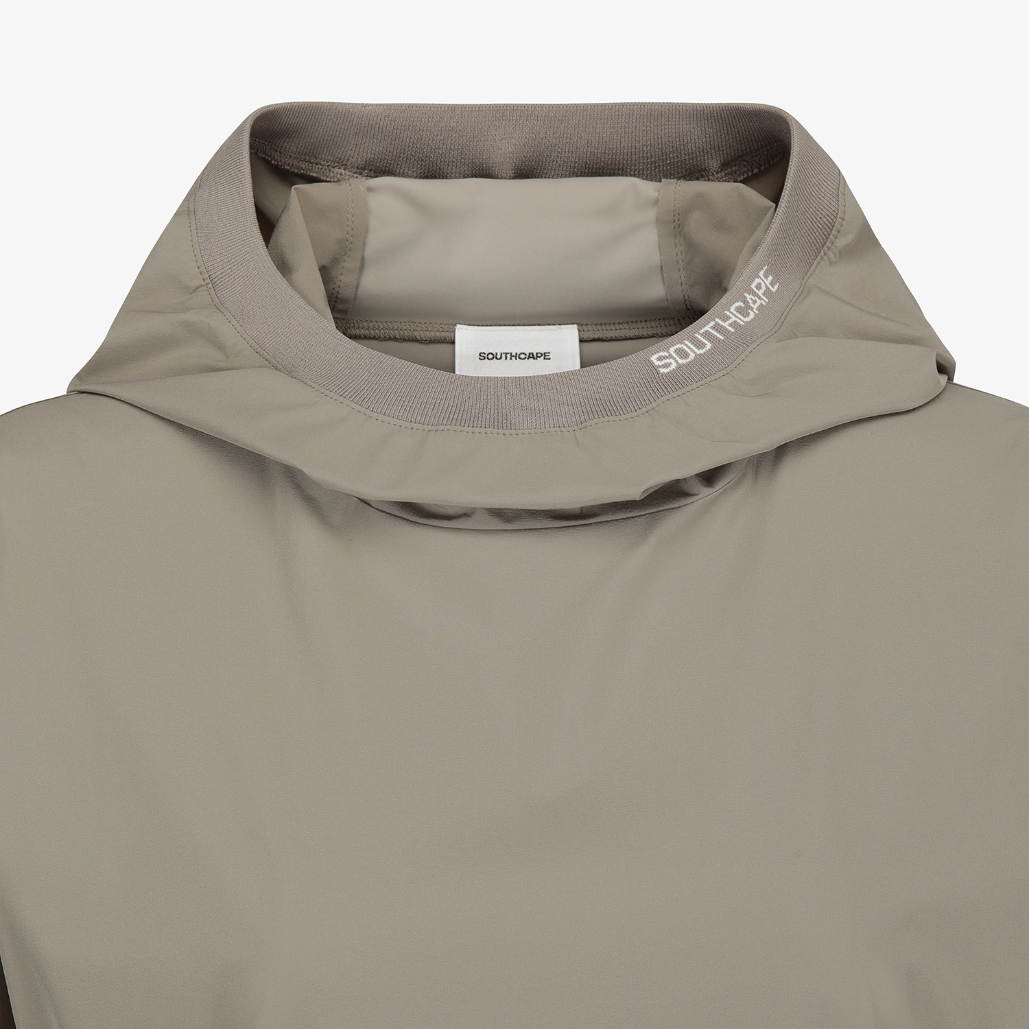 여성 사우스크로스 하이넥 후드 아노락_카키 베이지