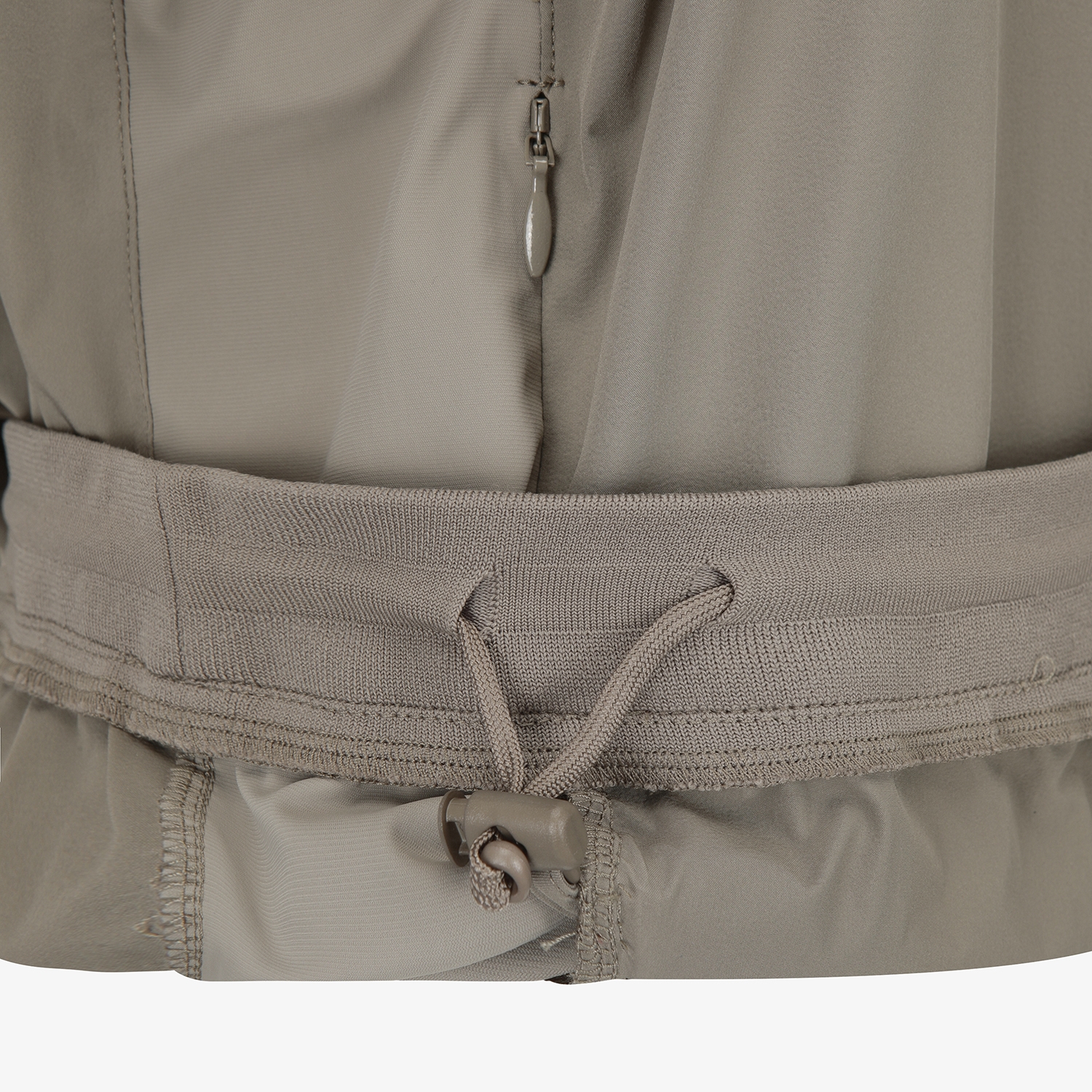 여성 사우스크로스 하이넥 후드 아노락_카키 베이지