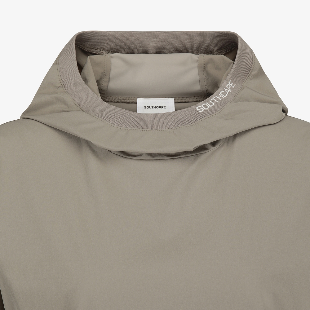 여성 사우스크로스 하이넥 후드 아노락_카키 베이지