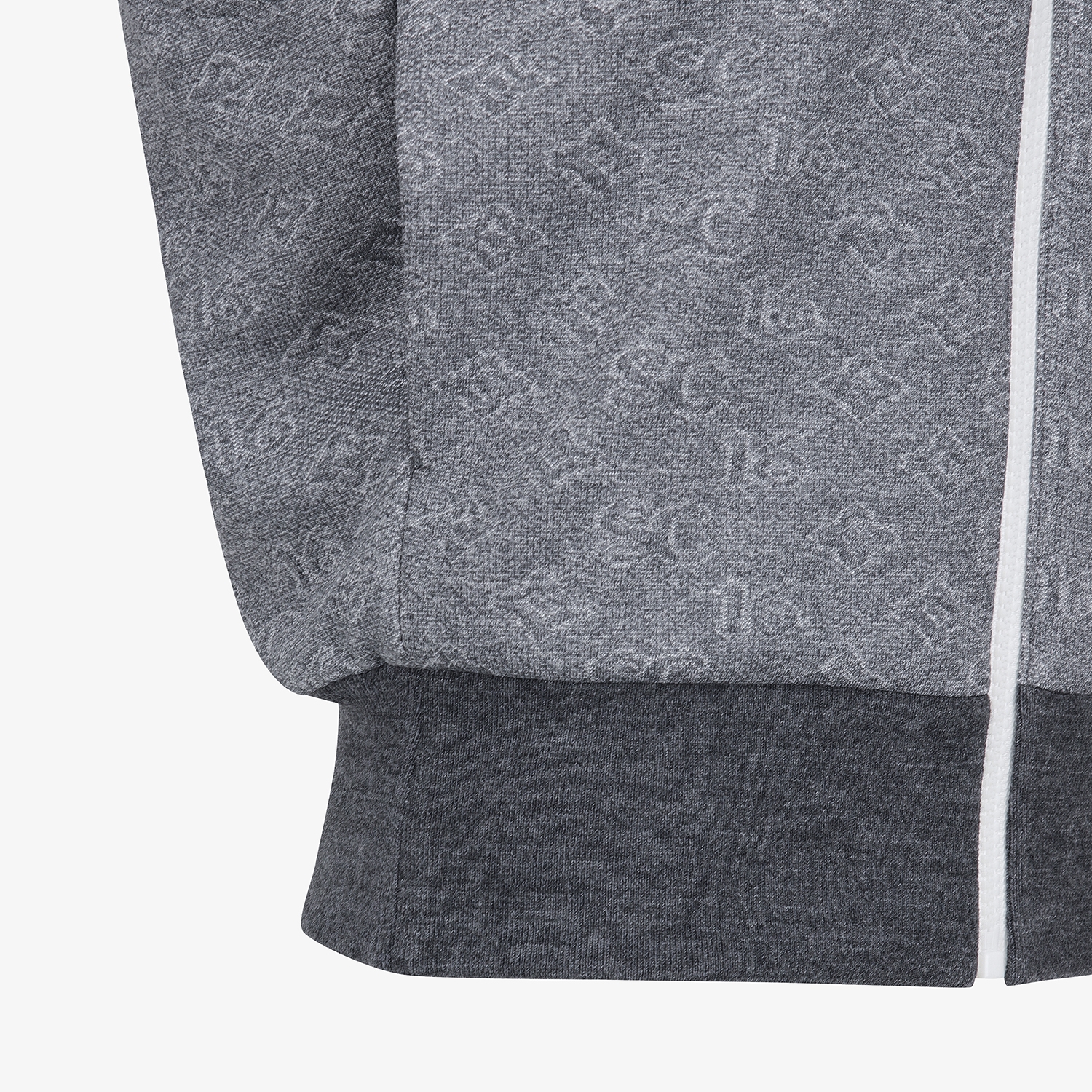 사우스케이프 여성 모노그램 패턴 자카드 리버시블 베스트_차콜 그레이