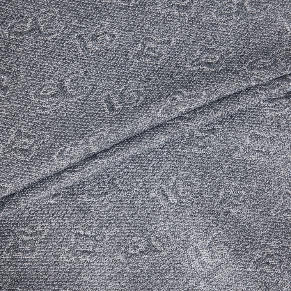 사우스케이프 여성 모노그램 패턴 자카드 리버시블 베스트_차콜 그레이