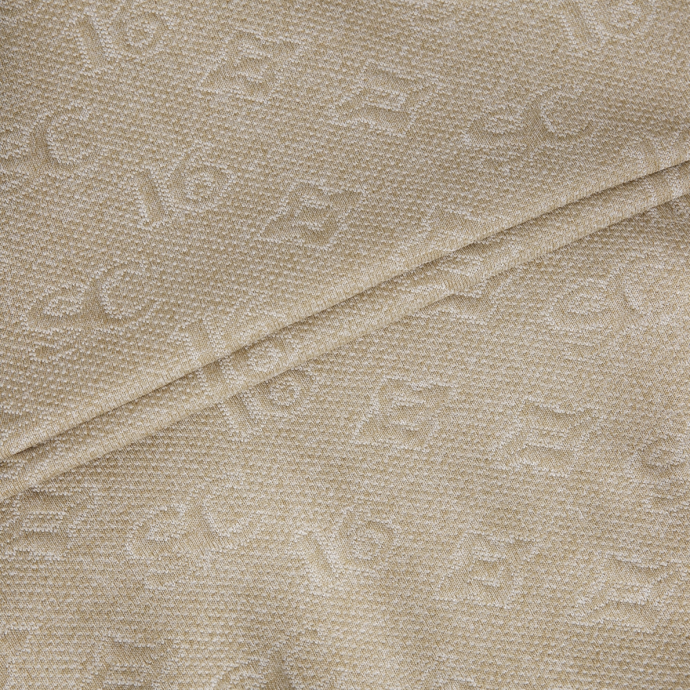 사우스케이프 여성 모노그램 패턴 자카드 리버시블 베스트_카키 베이지