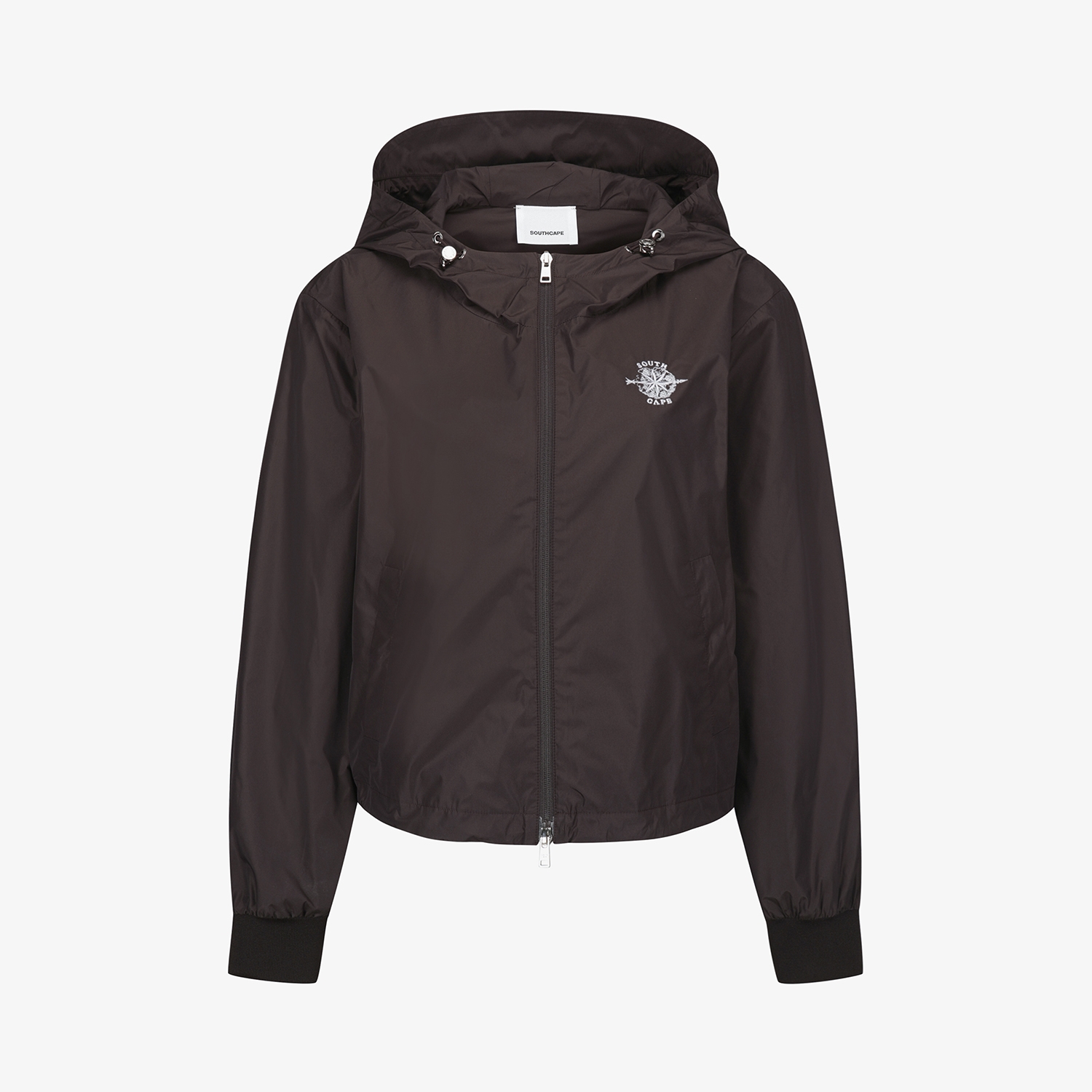 여성 사우스크로스 에센셜 후드 윈드브레이커_브라운