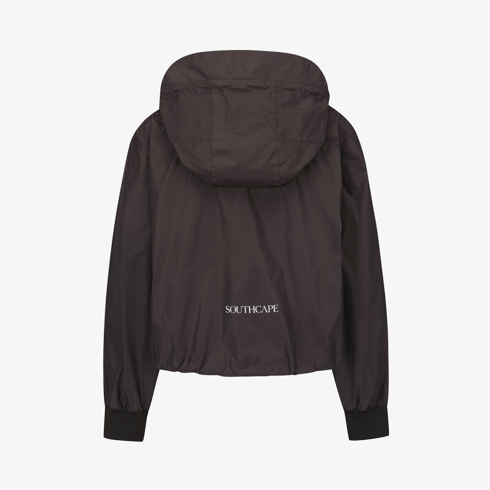 여성 사우스크로스 에센셜 후드 윈드브레이커_브라운