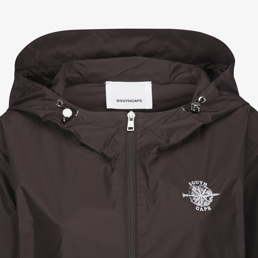 여성 사우스크로스 에센셜 후드 윈드브레이커_브라운