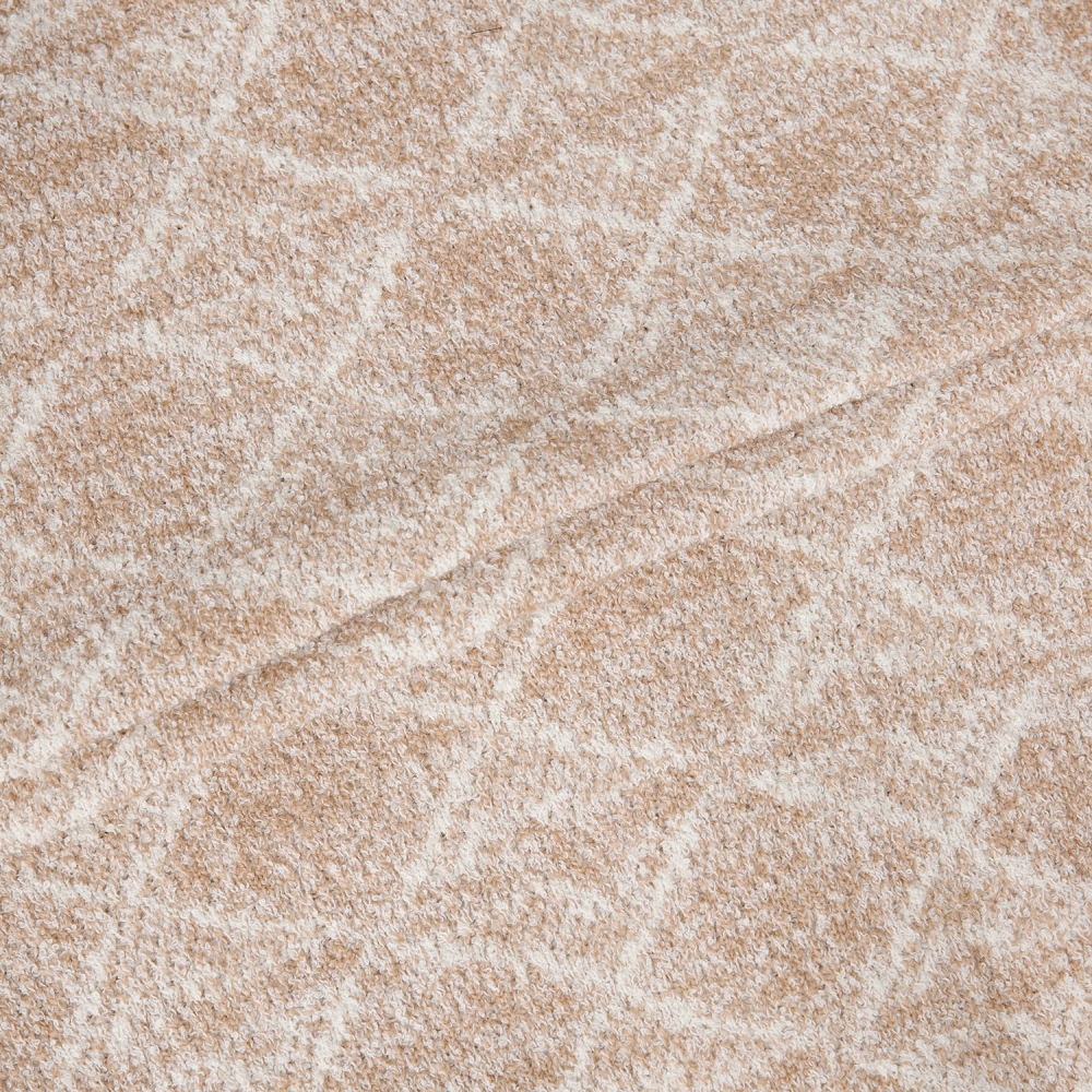 여성 사우스크로스 자카드 트위드 니트 집업 가디건_베이지