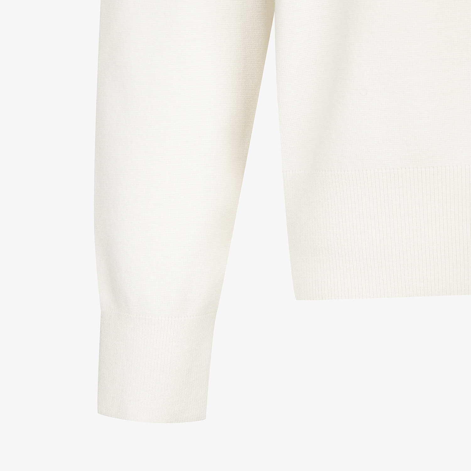 여성 사우스크로스 오버핏 라운드넥 니트 풀오버_크림