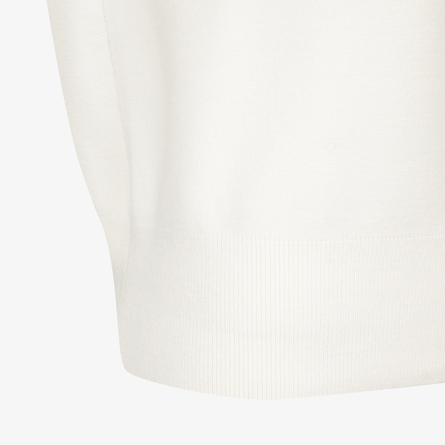 여성 사우스크로스 오버핏 라운드넥 니트 풀오버_크림