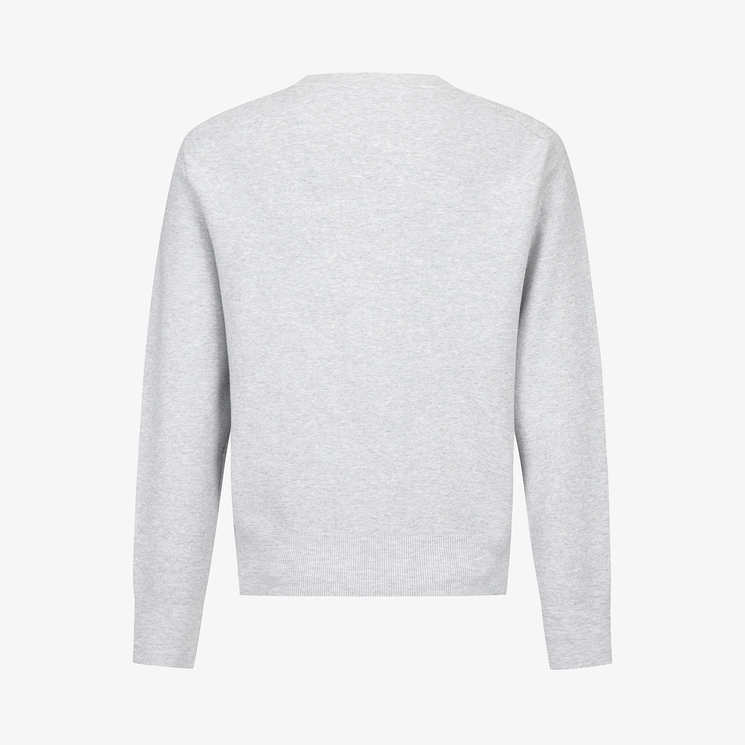 여성 사우스크로스 오버핏 라운드넥 니트 풀오버_그레이