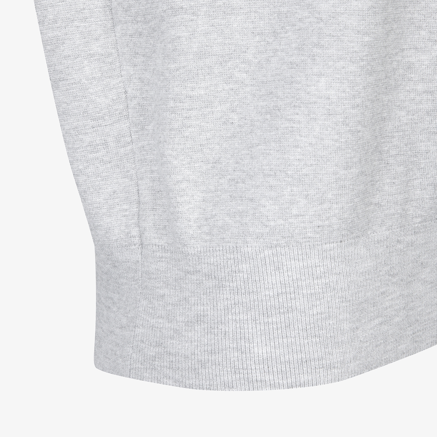 여성 사우스크로스 오버핏 라운드넥 니트 풀오버_그레이