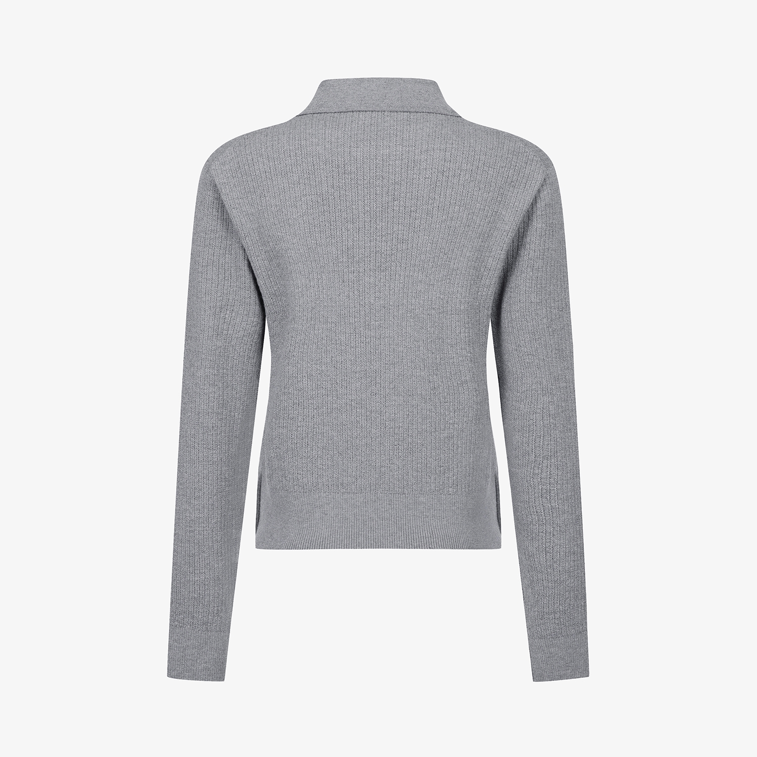 사우스케이프 여성 울 카라 니트 풀오버_그레이