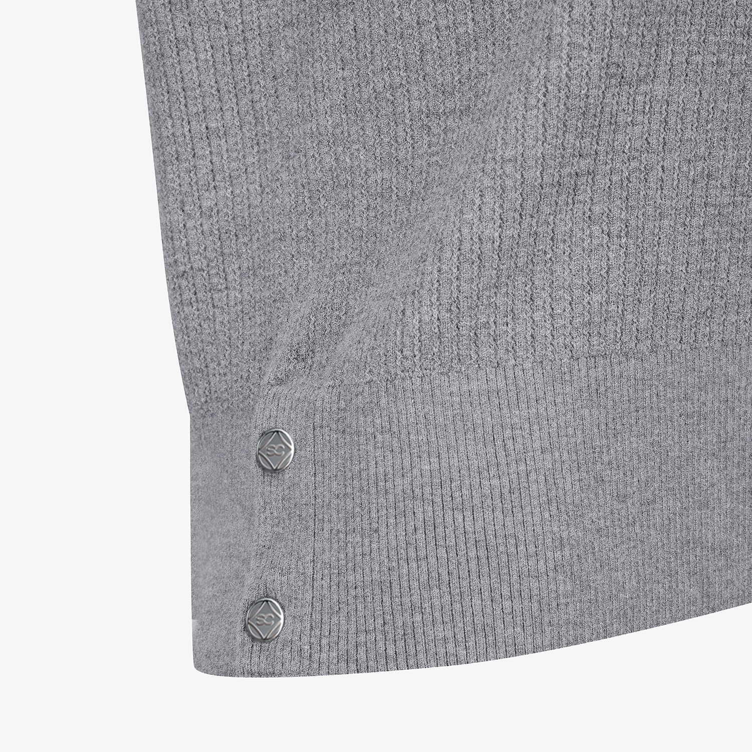 사우스케이프 여성 울 카라 니트 풀오버_그레이