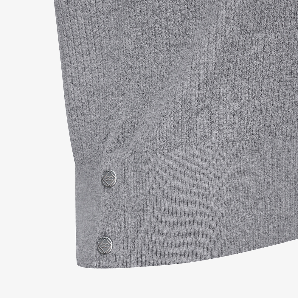 사우스케이프 여성 울 카라 니트 풀오버_그레이