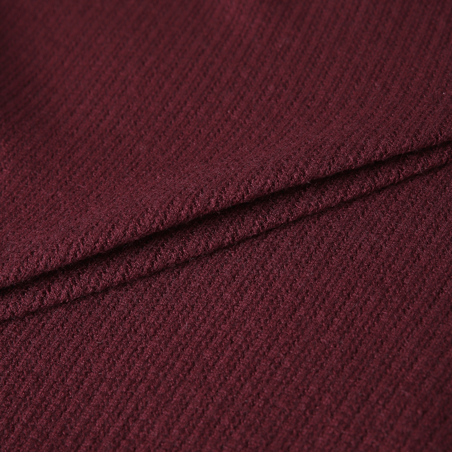 사우스케이프 여성 울 카라 니트 풀오버_와인