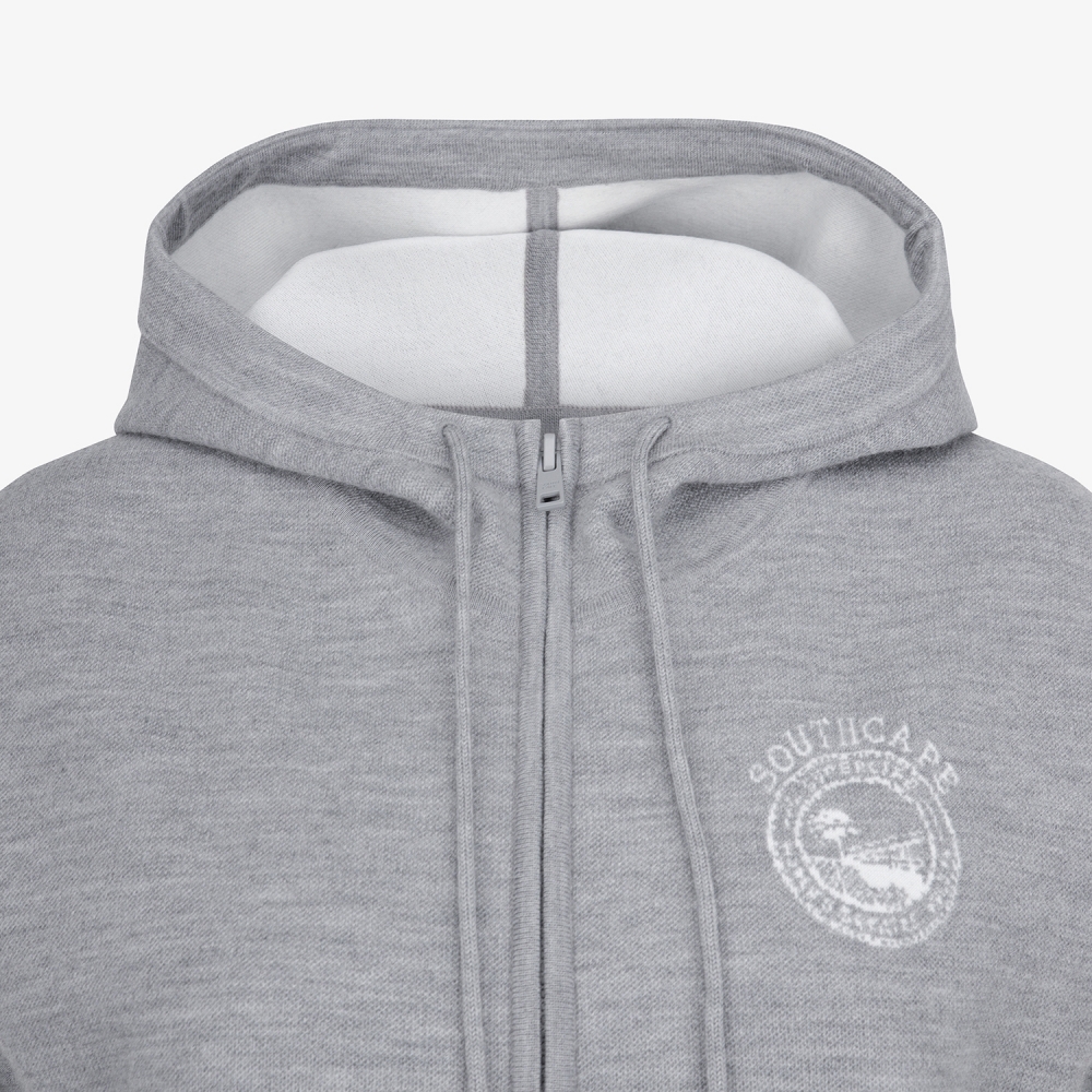 사우스케이프 여성 선라이즈 하우스 니트 집업 베스트_그레이