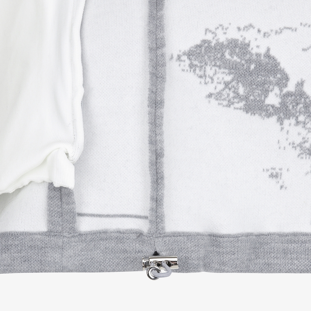 사우스케이프 여성 선라이즈 하우스 니트 집업 베스트_그레이