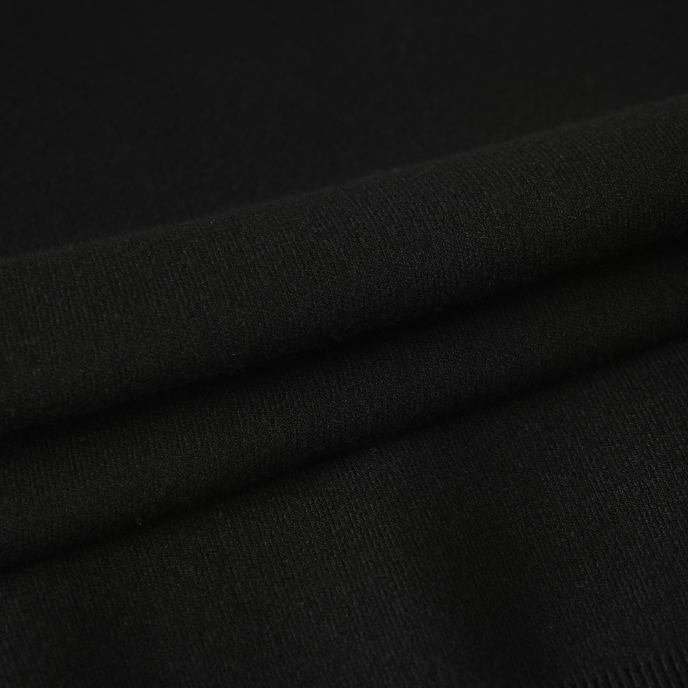 여성 사우스크로스 라운드넥 니트 베스트_블랙