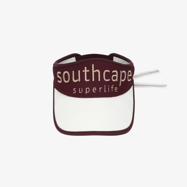 사우스케이프 여성 자카드 수퍼라이프 리본 바이저_와인