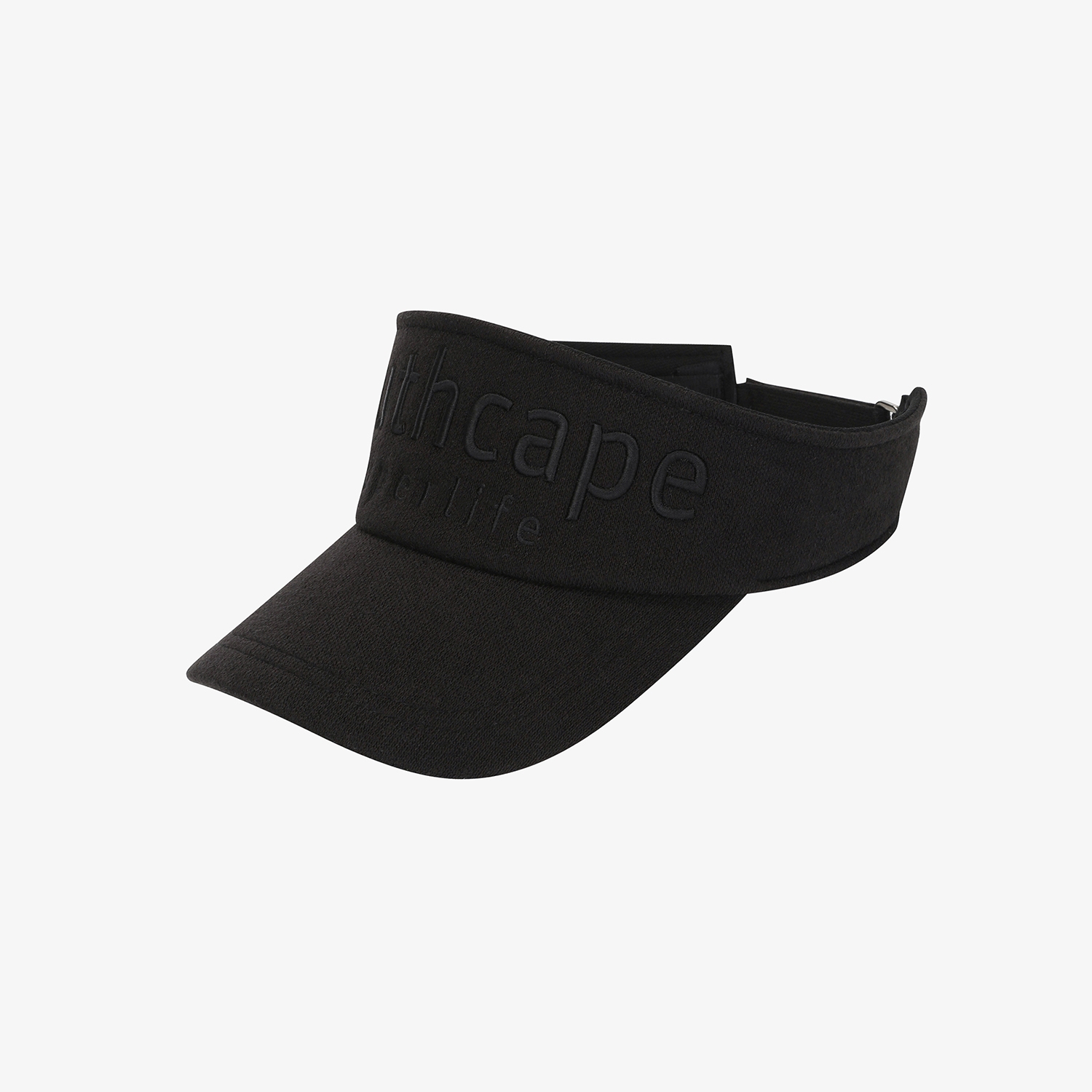 사우스케이프 여성 SOUTHCAPE 니트 로고 바이저_블랙