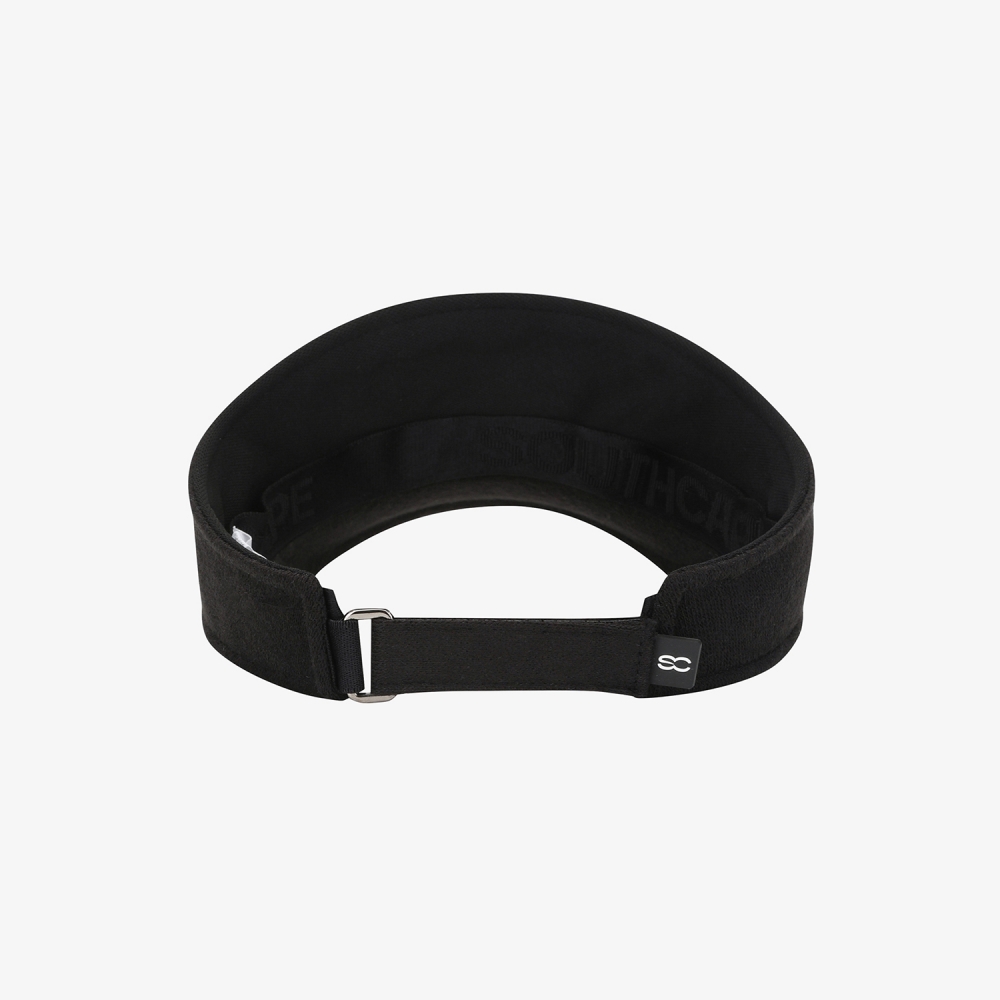 사우스케이프 여성 SOUTHCAPE 니트 로고 바이저_블랙