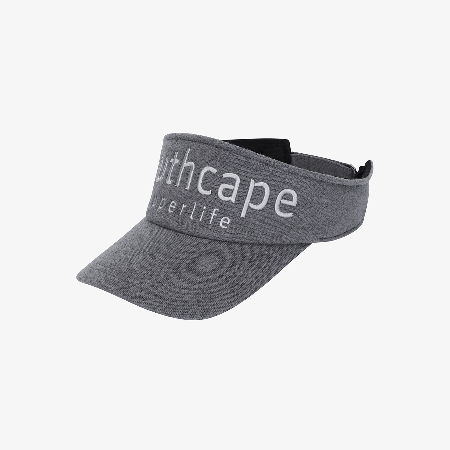 사우스케이프 여성 SOUTHCAPE 니트 로고 바이저_그레이