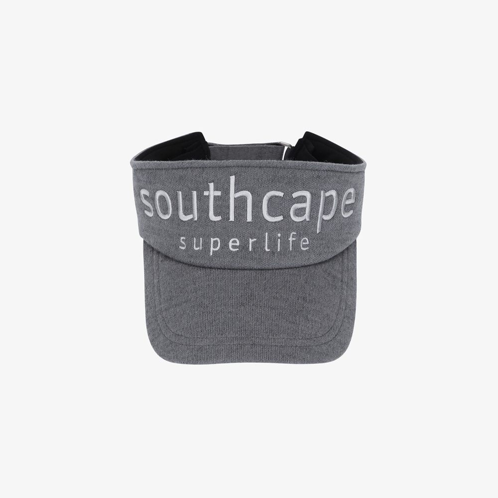 사우스케이프 여성 SOUTHCAPE 니트 로고 바이저_그레이