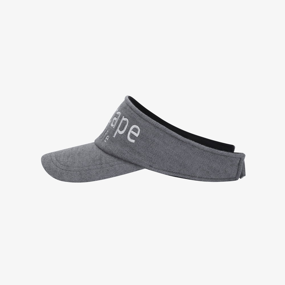 사우스케이프 여성 SOUTHCAPE 니트 로고 바이저_그레이