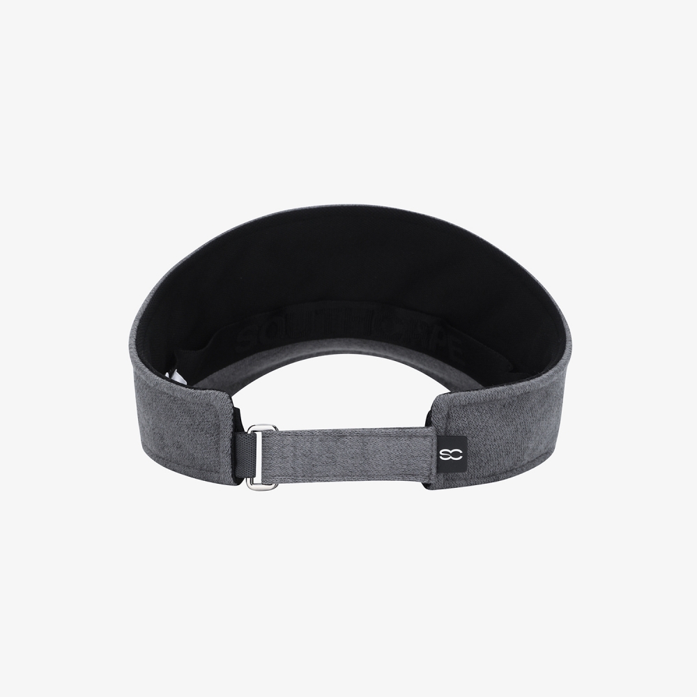 사우스케이프 여성 SOUTHCAPE 니트 로고 바이저_그레이