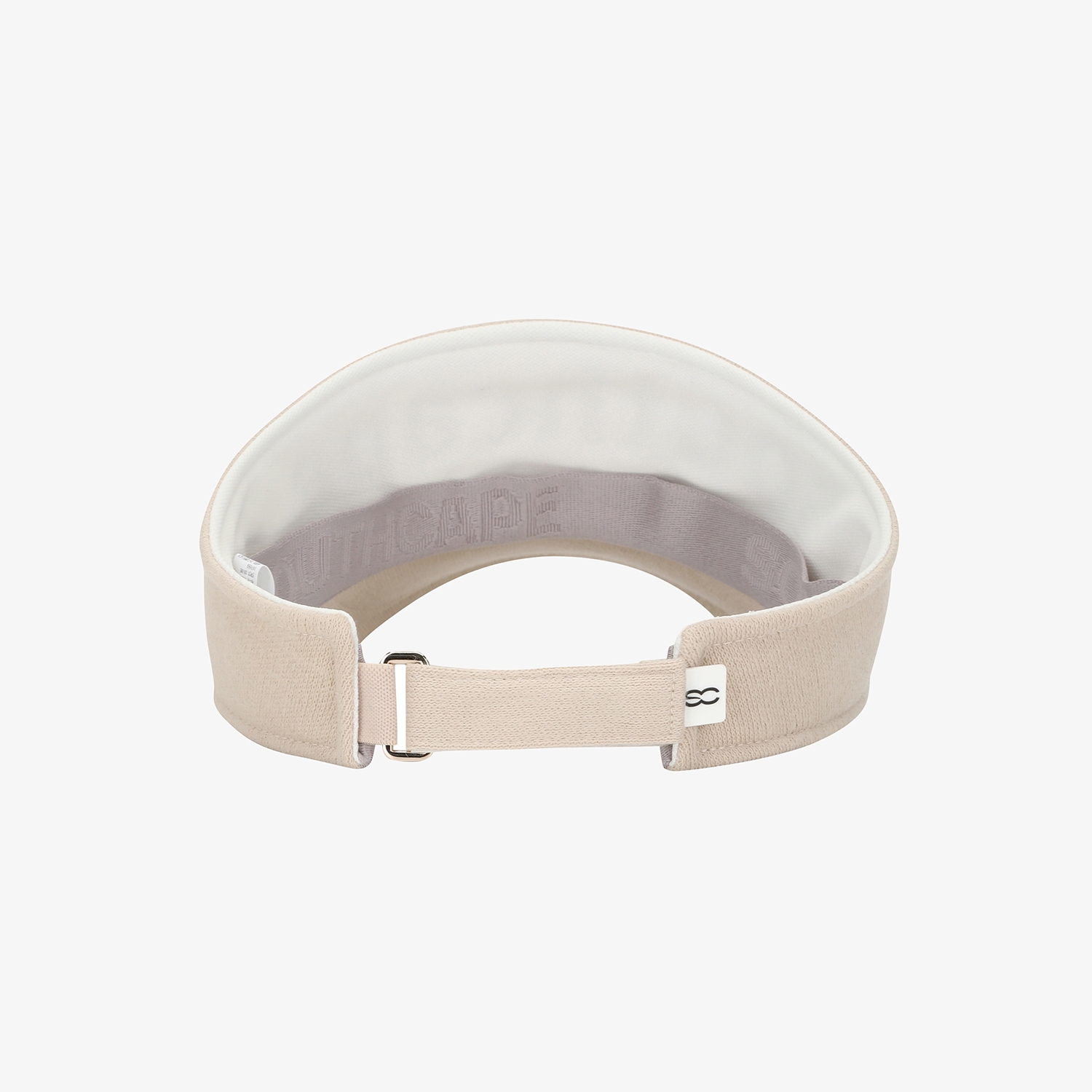 사우스케이프 여성 SOUTHCAPE 니트 로고 바이저_라이트 베이지