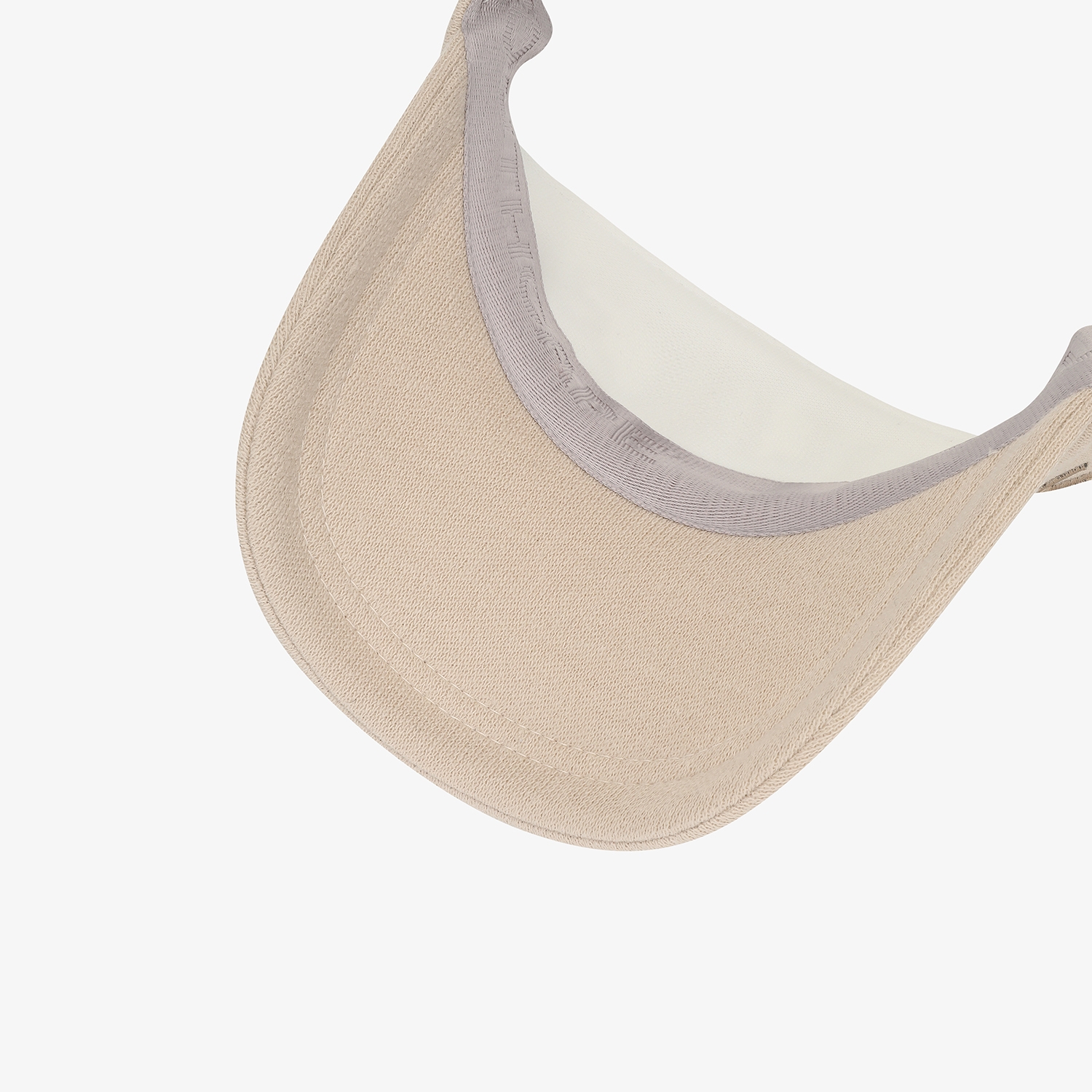 사우스케이프 여성 SOUTHCAPE 니트 로고 바이저_라이트 베이지