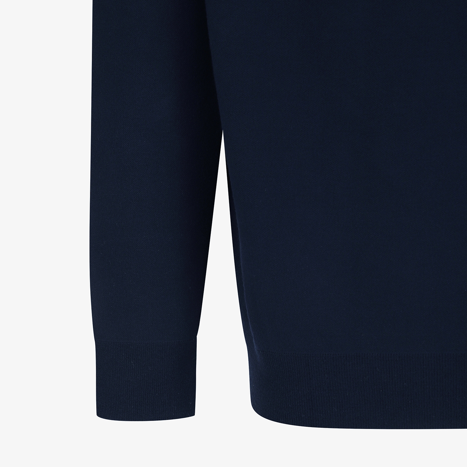 남성 사우스크로스 배색 하프집 니트 풀오버_네이비