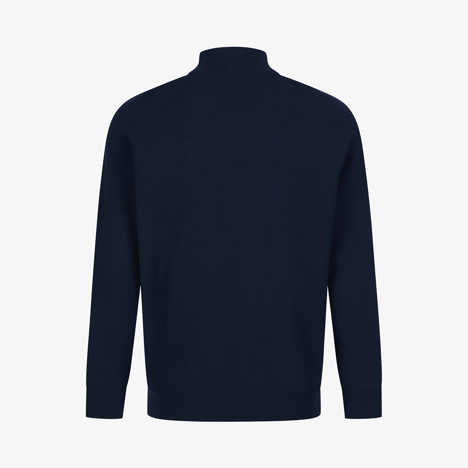 남성 사우스크로스 배색 하프집 니트 풀오버_네이비