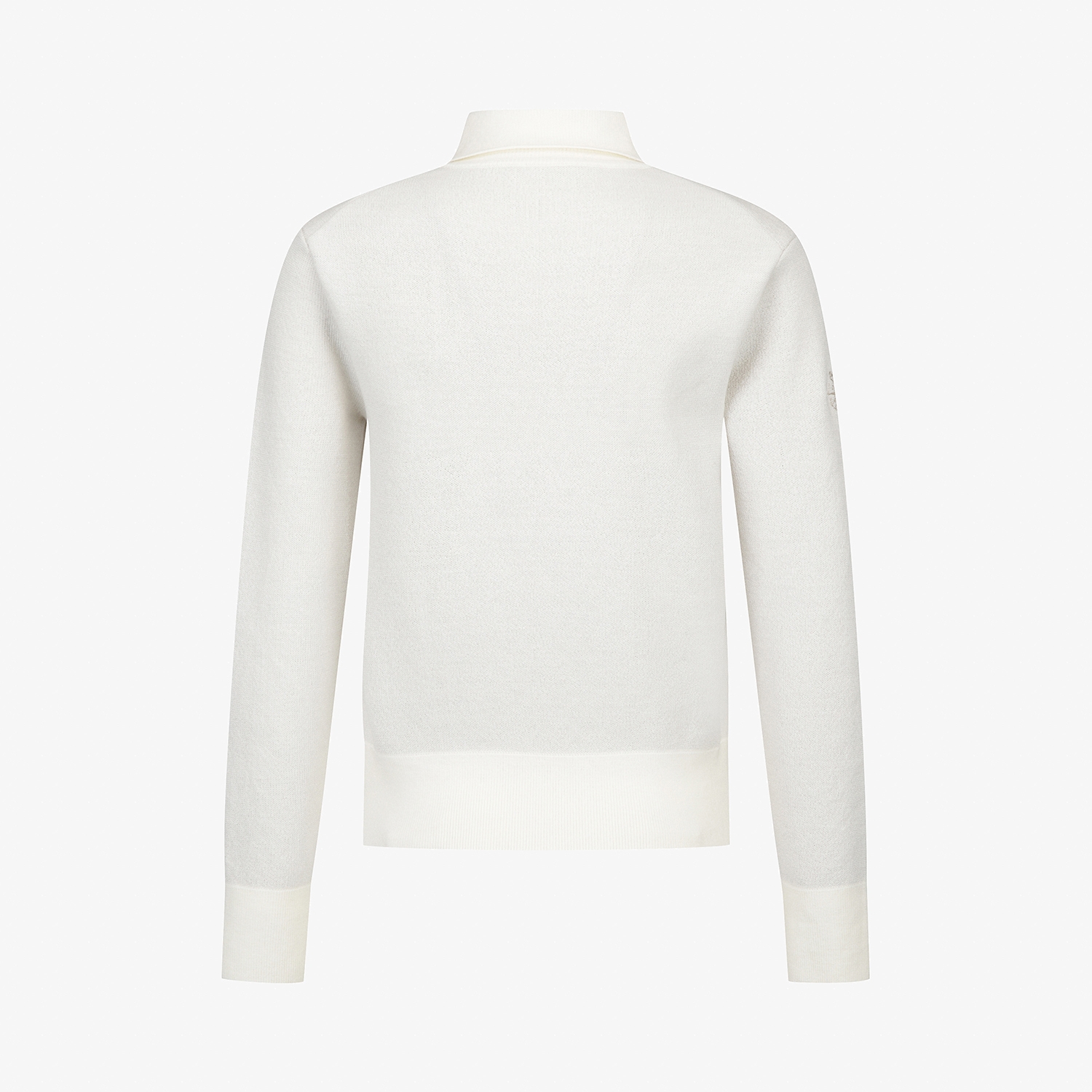 여성 사우스크로스 남해 헤리티지 드로잉 배색 카라 니트_아이보리