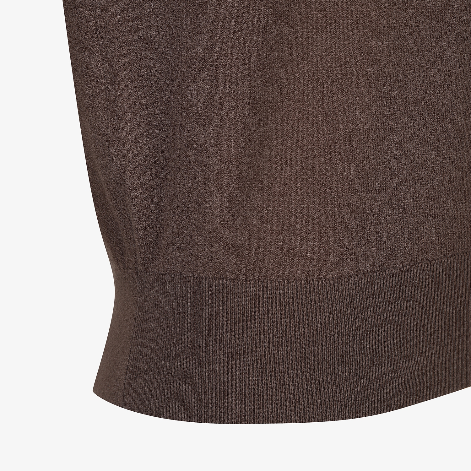 여성 사우스크로스 라운드넥 니트 풀오버_브라운