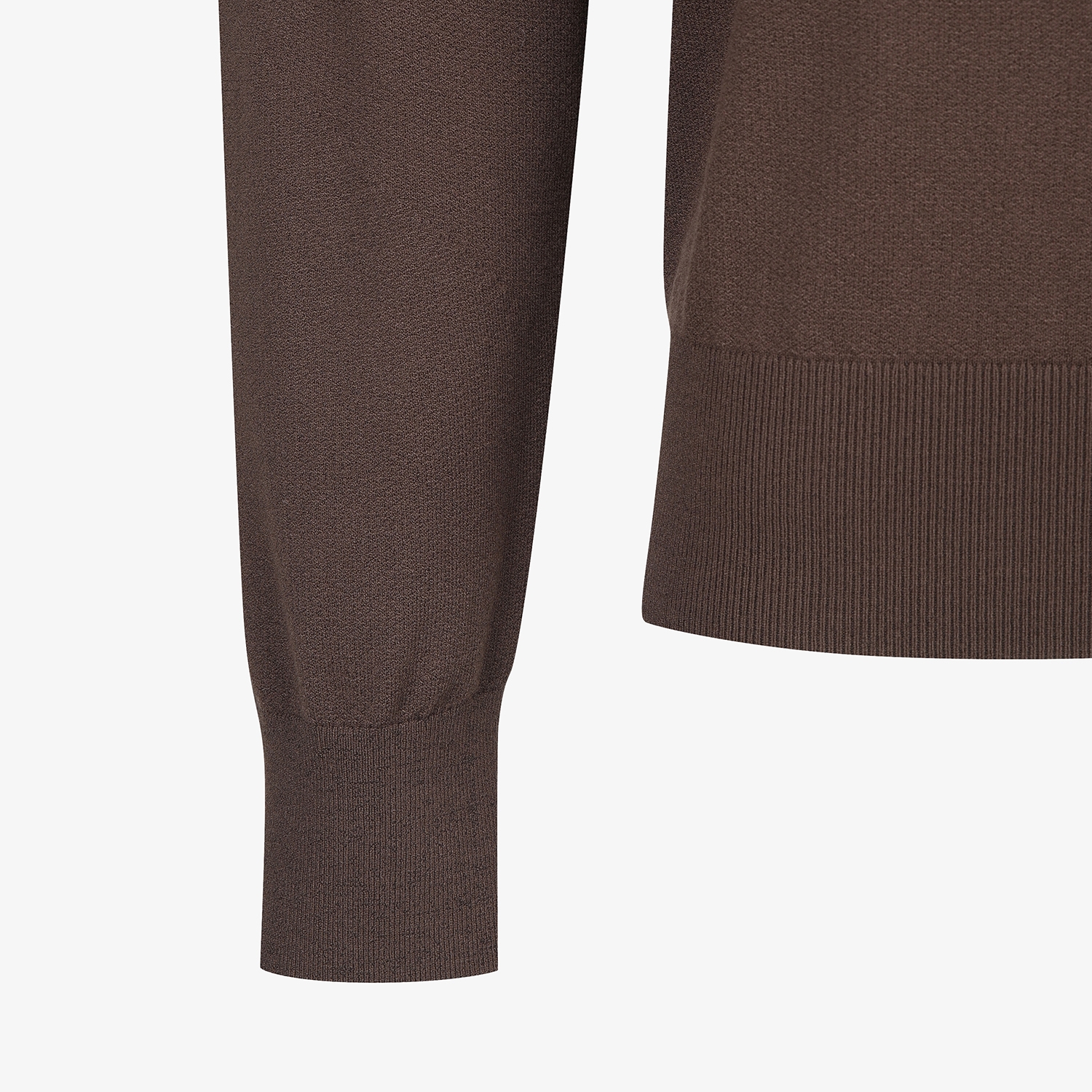 여성 사우스크로스 라운드넥 니트 풀오버_브라운