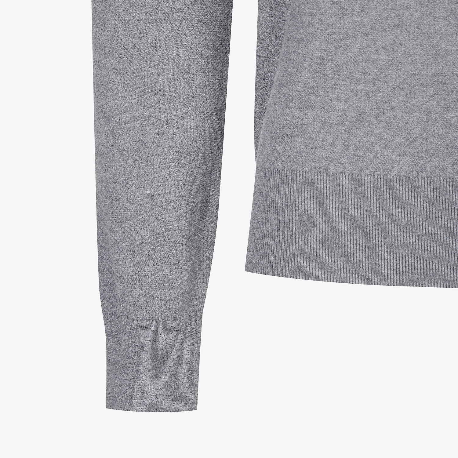 여성 사우스크로스 라운드넥 니트 풀오버_그레이