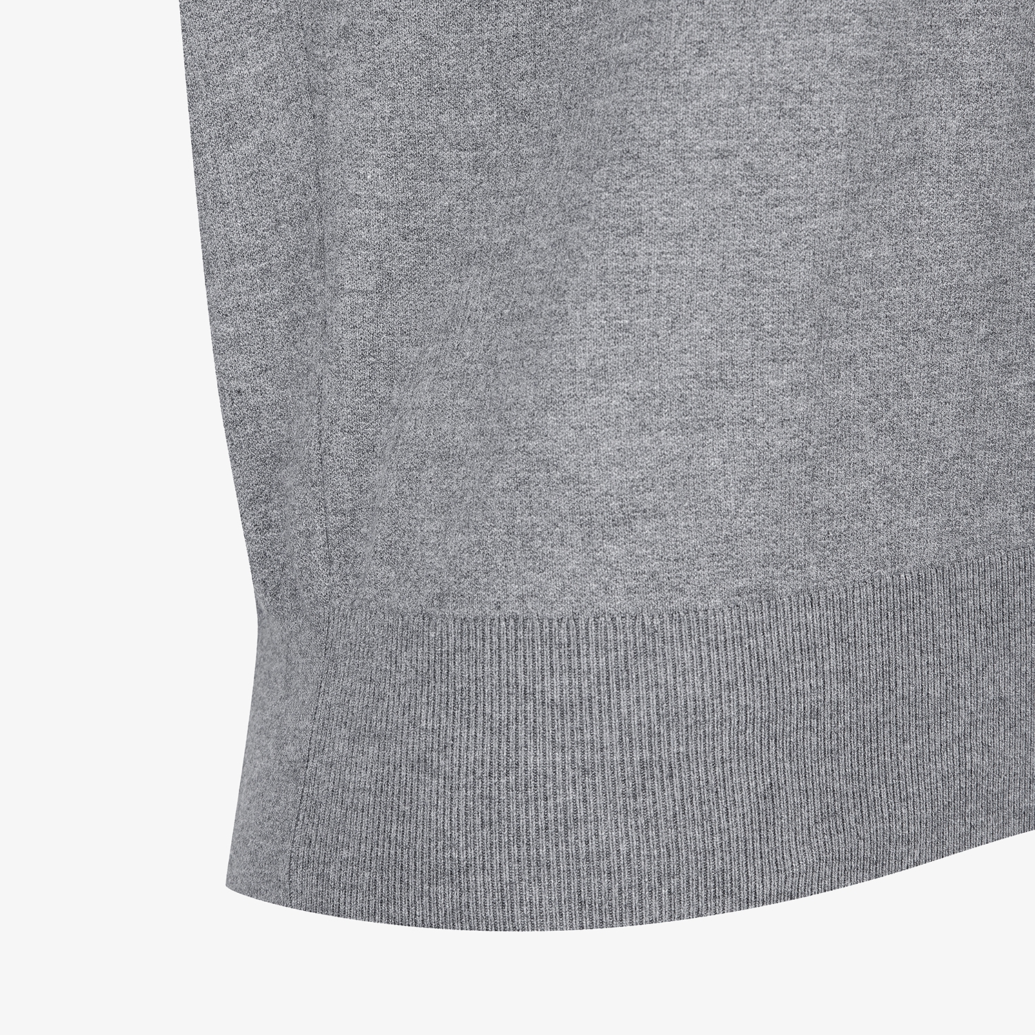 여성 사우스크로스 라운드넥 니트 풀오버_그레이