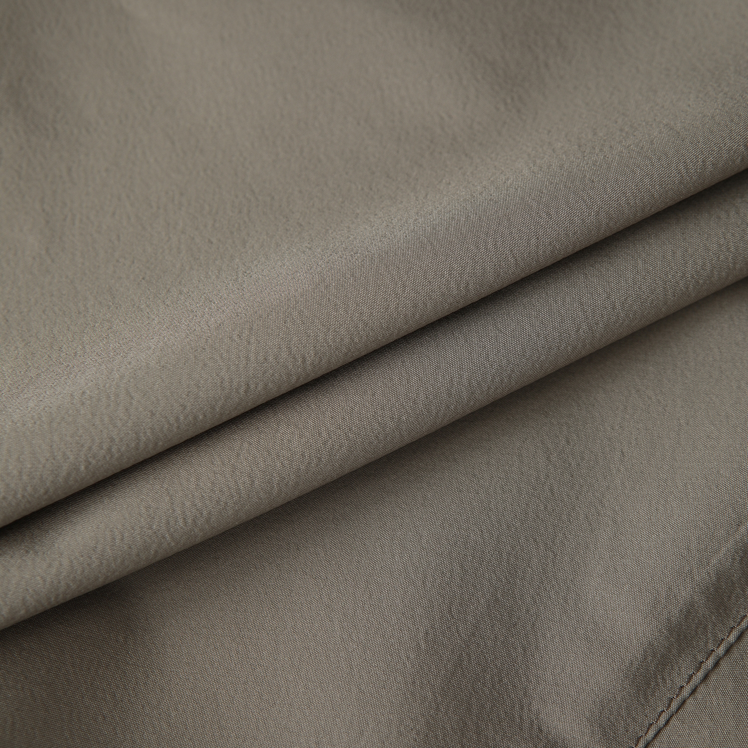 여성 사우스크로스 오버핏 크롭 후드 윈드브레이커_카키 베이지