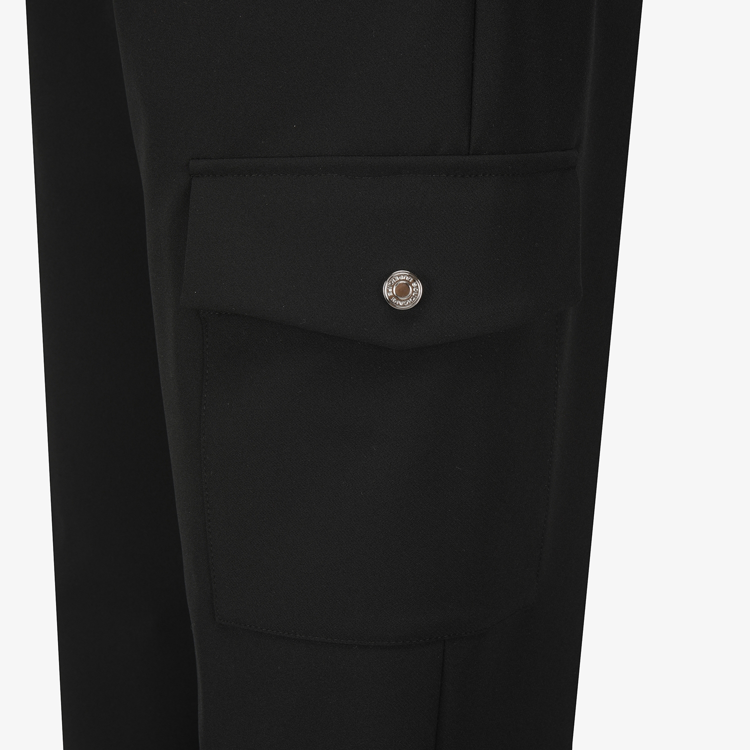 사우스케이프 여성 테이퍼드 핏 카고 포켓 팬츠_블랙