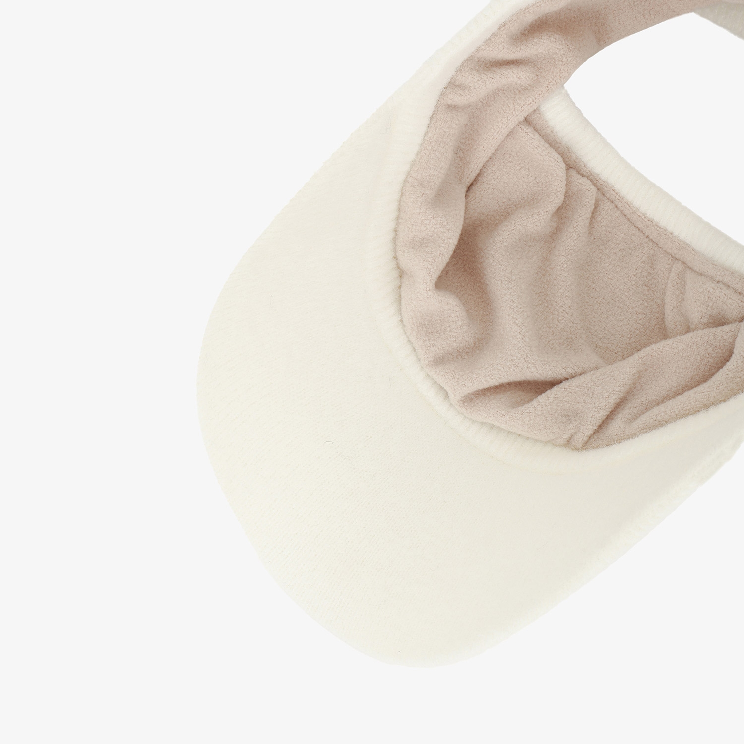 여성 사우스크로스 자카드 니트 바이저_아이보리