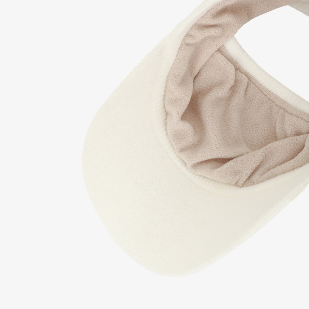 여성 사우스크로스 자카드 니트 바이저_아이보리