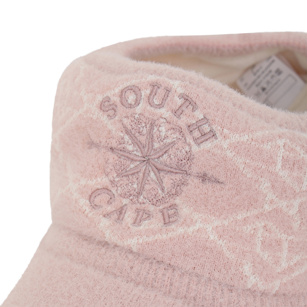 여성 사우스크로스 자카드 니트 바이저_라이트 핑크