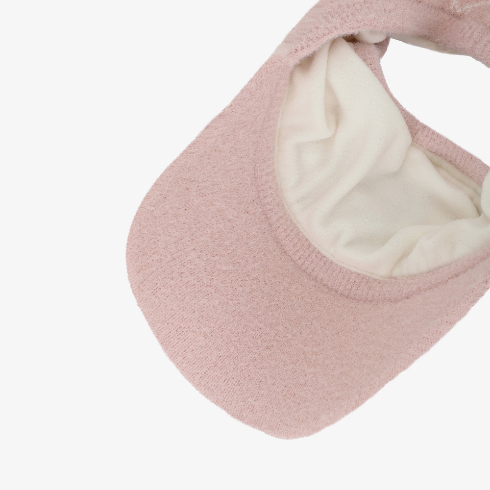 여성 사우스크로스 자카드 니트 바이저_라이트 핑크