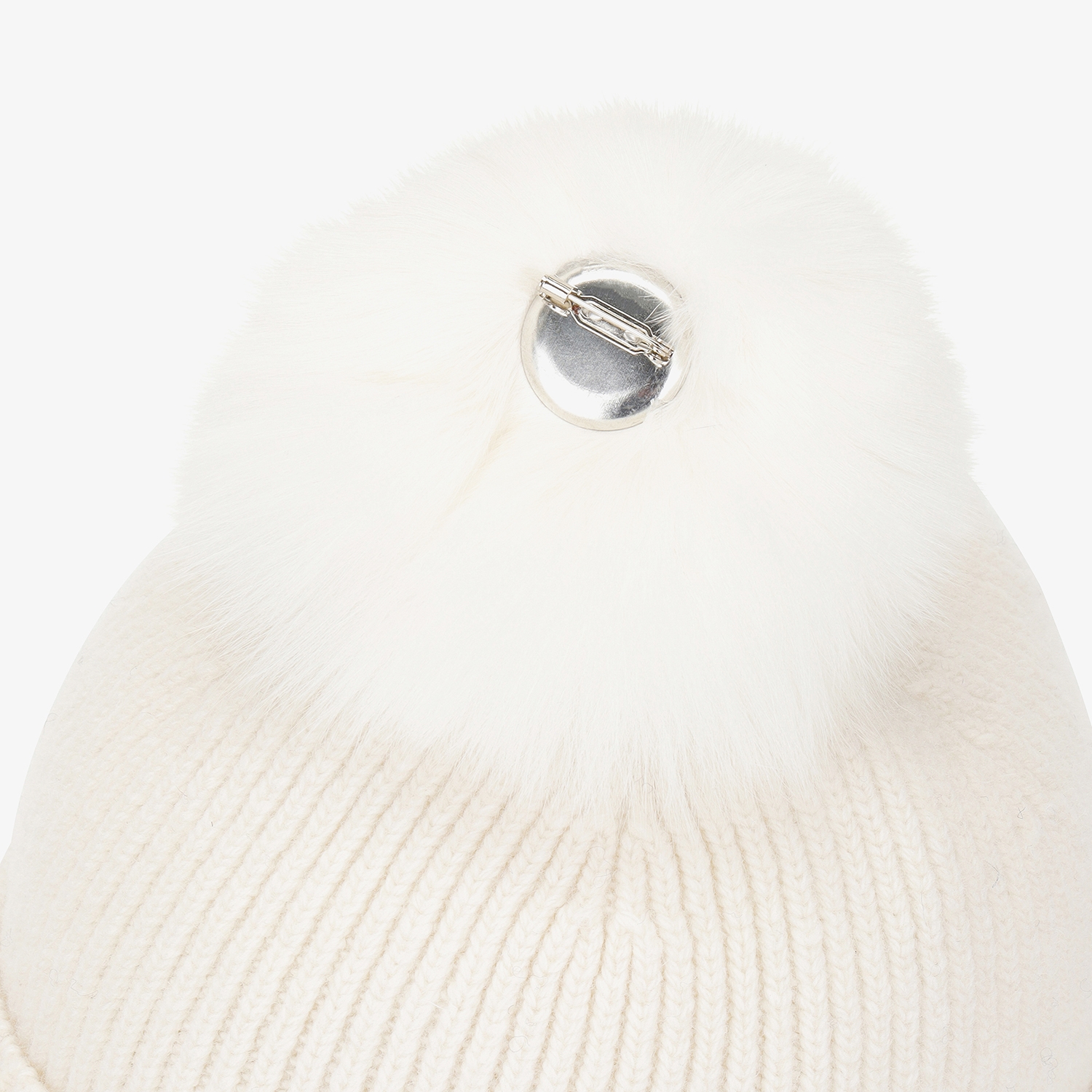 여성 사우스크로스 이어머프 니트 볼캡_아이보리