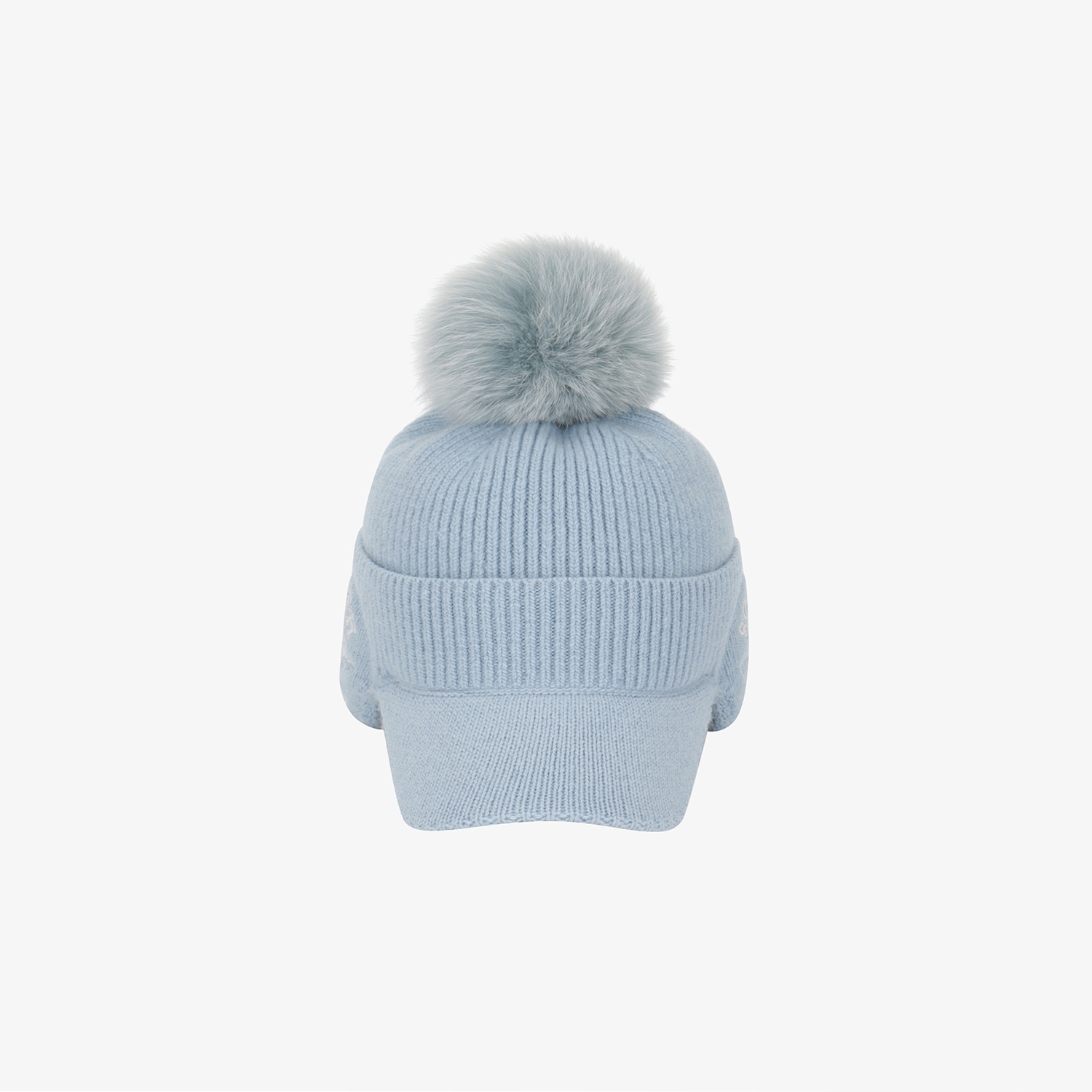여성 사우스크로스 이어머프 니트 볼캡_라이트 블루