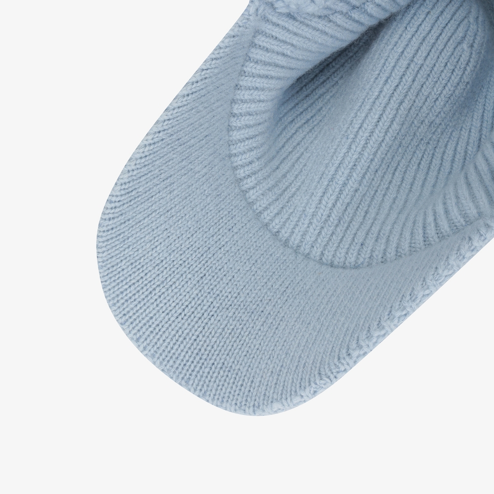 여성 사우스크로스 이어머프 니트 볼캡_라이트 블루