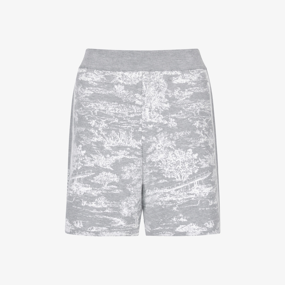 사우스케이프 여성 남해 헤리티지 니트 숏팬츠_그레이